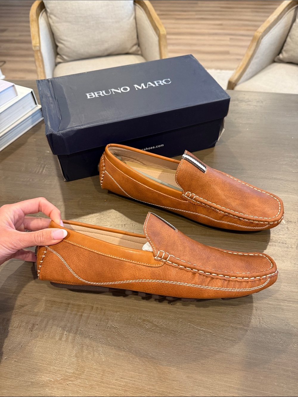 Men's Moc Toe Driving Loafers